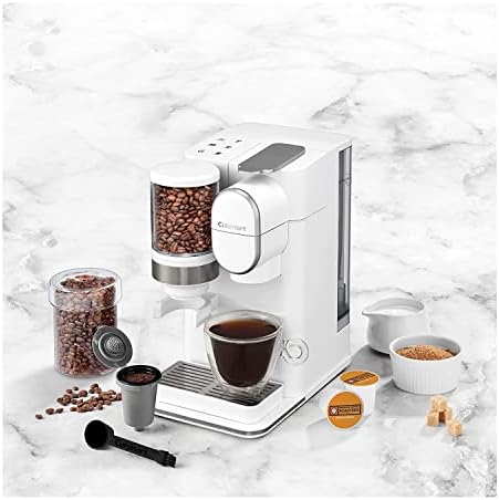 Cuisinart Single-Serve Coffee Maker + Coffee Grinder with 8 oz., 10 oz., and 12 oz. Serving Size, Compatible with Single-Cup Pods, 48-Ounce Removable Reservoir, Stainless Steel, DGB-2W - Image 4