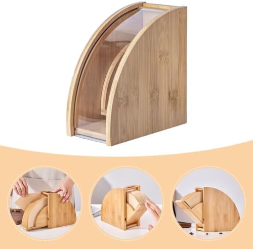 Coffee Filter Stand Large Capacity Wood Holder for Counter Storage - Image 3
