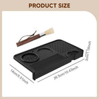 Coffee Tamper Mat Silicone Espresso Mat Non Slip Tamper Holder Heat Resistant Coffee Accessories Food Grade Bar Counter Home Use Suitable for - Image 3