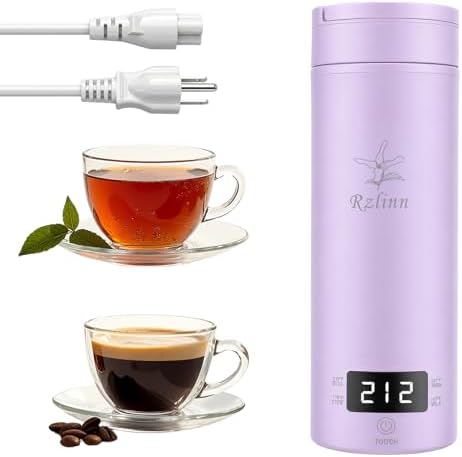 Portable Electric Kettle For Travel, 120V, 450ml, 4 Temperature Control by Rzlinn