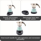 IMUSA 3 or 2 Cup Electric Espresso Maker with Cool-touch Handle, Mint - Image 2