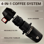 Manual Coffee Grinder for Camping and Travel, Portable Pour Over Brewer Kit - Image 2