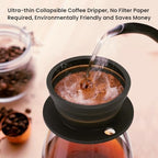Travel Electric Kettle Small, Collpasible Electric Kettle, Portable Tea Kettle + Paperless Collapsible Pour Over Coffee Dripper, Travel Pour Over Coffee Maker Camping Single Cup (Black) - Image 6