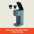 bella K Cup Coffee Maker w/ Water Tank, Surf - Image 2