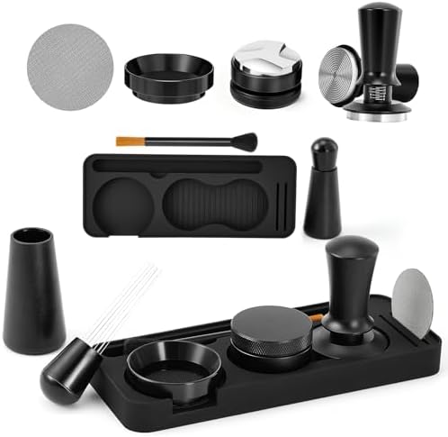 58mm Espresso Accessories Kit with Silicone Tamping Station, 7PCS by Koalafast