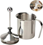 400/800ml Manual Milk Frother Stainless Steel Foam Mesh Coffee Foamer Cup Cappuccino Creamer - Image 5