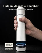 Manual Metal Salt Grinder Refillable, Titanium Alloy for Dry Salt - Image 2