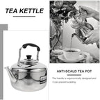 6L Stainless Steel Whistling Tea Kettle for Stovetop and Induction, Large Capacity Teapot with Handle, Efficient Heating for Gas and Electric Cookers - Image 6
