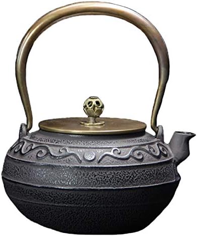 tetsubin 40oz cast iron kettle workshop japanese Healthy cast iron Teapot with Stainless Steel Infuser （1200mL）【1.75Kg】 by Unknown