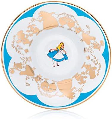 Disney Alice in Wonderland Cup and Saucer, Fine Bone China, 7.5 × 15 × 15 cm, Multicolor - Image 4