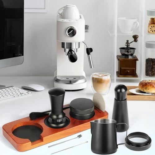10PCS Espresso Accessories Kit 51mm Coffee Tamper Set with frothing pitcher - Image 2