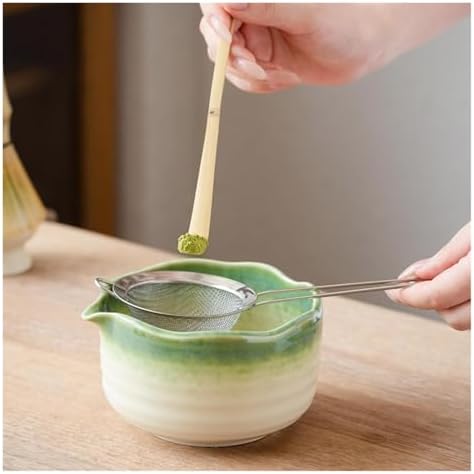 2/4/5pcs Matcha Green Set, Ceramic Spout Bowl, Breakfast And Latte Making Tool(2pcs) - Image 2