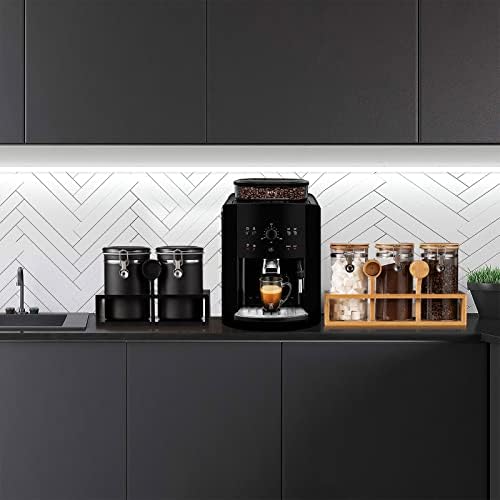 2×63OZ Stainless Steel Coffee Canister with Shelf and Scoop for Coffee Bar - Image 6