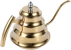 Joint Design Stainless Steel Gooseneck Coffee Kettle, 1.2L Drip Pot Maker for Pour Over Coffee and Tea, Ergonomic Handle, Safe for Gas Electric Stove, Easy to (Gold) - Image 4