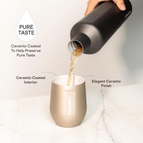 Corkcicle Stemless Wine Tumbler with Lid, 12 oz, Latte - Image 5