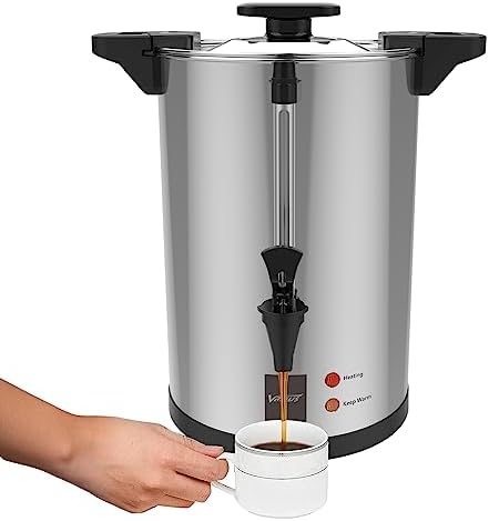 Valgus Commercial Stainless Steel Coffee Urn 110 Cup 16L Coffee Maker by Valgus