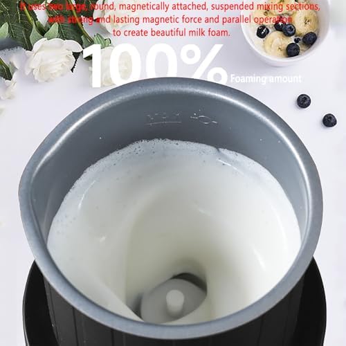 430ML Automatic Coffee Frother, Electric Milk Frother with Maximum RPM Up To 6000 RPM & Heating Temperature 60°C ± 5°C, Dual Hot & Cold Control Design - Image 4