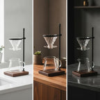 Baoblaze Stand Pour Coffee Dripper Holder Coffee Stand With Metal Post And Wooden Base Adjustable Saving Design suitable for home office desks coffee bar setups - Image 3