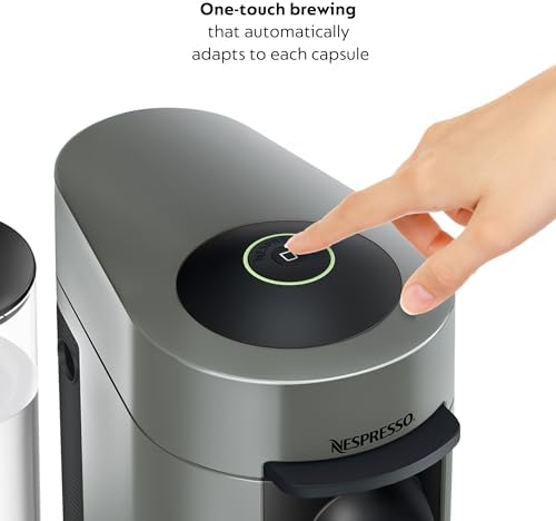 De'Longhi Nespresso Vertuo Plus Coffee and Espresso Maker by De'Longhi, Grey with Aeroccino Milk Frother - Image 2