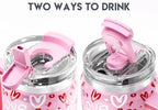 Meoky 40 oz Tumbler with Handle and Straw, Insulated Tumbler with Lid and Straw, Stainless Steel Travel Mug, Keeps Cold for 34 Hours, 100% Leak Proof, Fits in Car Cup Holder (Fancy) - Image 6