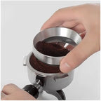 Portafilter Funnel 10 Coffee Powder Rings for Bean Grinders, Anti-Fly Powder Rings, Barista Accessories(White-53mm) - Image 3