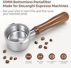 51mm Bottomless Portafilter - Fits DeLonghi Espresso Stilosa Series - Image 2