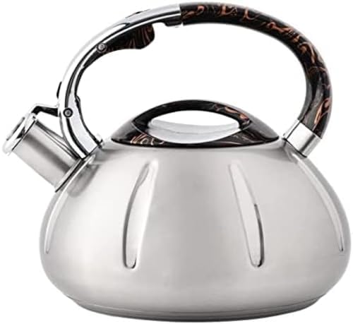 Tea kettle, Stovetop Whistling Tea Kettle 3L Stainless Steel Teapot for Boiling Water Induction Cooker Gas Stove by Unknown
