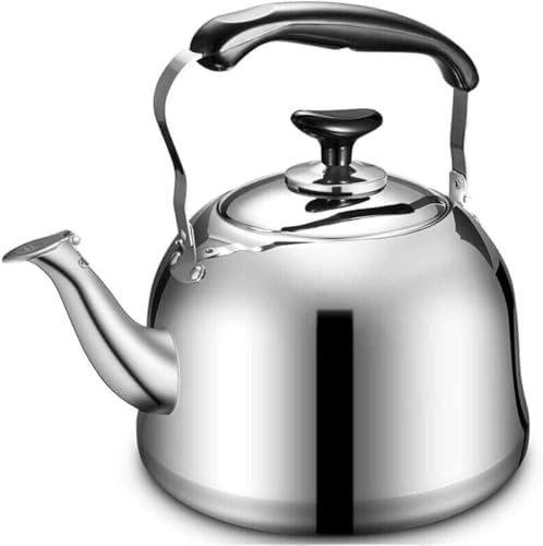 Teapot Kettle-Non-Slip Gas Stainless Steel Teakettle for All Stovetop with Handle Whistling Tea Quick Boil Kettle(6L) by Unknown