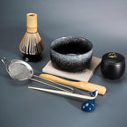 Matcha Set, 9-piece Tea Ceremony Set, Matcha Bowl, Matcha Whisk Stand, Matcha Bamboo Scoop - Image 5