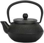 Without Coating Cast Iron Teapot Tetsubin with Stainless Steel Filter Tea Kettle Iron Tea Gift for Adult Father Mother Family,0.3L by XHPBCG