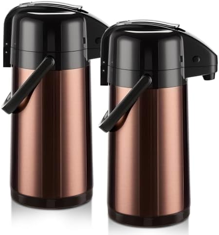 PARACITY Coffee Dispenser with Pump, 2 Airpot Carafes, 84.5 fl oz Each by PARACITY