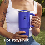 Hydro Flask Coffee Travel Tumbler Mug – Insulated Stainless Steel, Leak Resistant Hot & Iced Coffee Cup 24 Oz Cloud Pink - Image 4