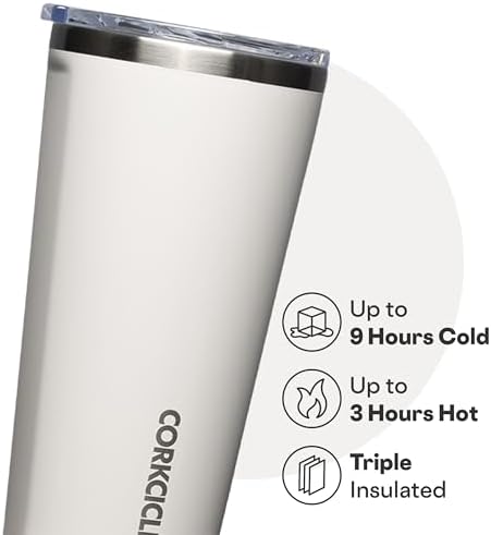 Corkcicle Insulated Tumbler with Sliding Lid, 16 oz, Oat Milk - Image 3
