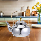 VILLCASE Stainless Steel Teapot with Removable Infuser Stovetop Tea Kettle Water Kettle Fine Mesh Strainer for Loose Leaf Brewing Home Office Travel Use - Image 7