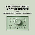 BUYDEEM S9013 Instant Hot Water Dispenser, Countertop Water Boiler & Warmer for Tea, Coffee and Baby Formula, Adjustable 8 Temperatures & 5 Water Outputs, 3L Water Tank(102oz), Green - Image 3