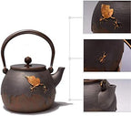 Japanese Cast Iron Tetsubin Teapot Teapot Tetsubin Tea Kettle Japan Teapot Southern Cast Iron Kettle 1400ml Large Japanese Tea Pots Health Boiler Scale Pot Tea Accessorie - Image 2
