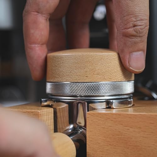 Espresso Distribution Tool 58mm Maple Coffee Distributor - Image 3
