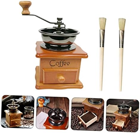 Alipis Fellow Coffee Grinder Manual Hand Crank Burr Mill Bean Grinder for Home Use - Image 2