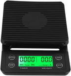 Digital Coffee Scale with Timer - Precision Pour Over Coffee Scale for Accurate Brewing (Black) by Miskall