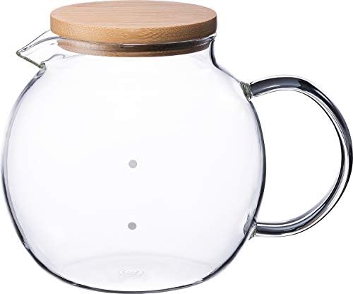 Cores C516 Clear Glass Server, 6 Cup, Coffee Pot, Teapot, Stylish, Interior, Easy to Pour by cores