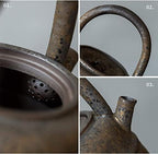 KYUSAR Japanese Cast Iron Teapot Chinese Teapot 450ml Ceramic Chinese Teapot Tea Pot Home Accessories Cheerful and Bright Gift Tetsubin Tea Pot (Color : C, Size : 450ml) - Image 3