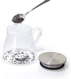 Four Life 841 Teapot Glass, Heat Resistant, 18.9 fl oz (532 ml), For 3 Cups, Lid with Tea Strainer, One Hand, Microwave and Dishwasher Safe, Not Direct Fire, Fuji Glass Teapot - Image 4