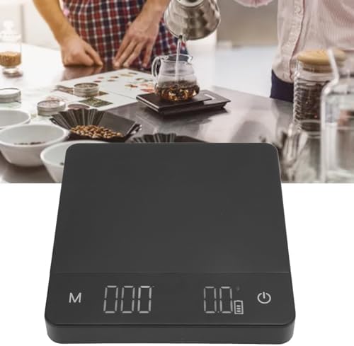 Digital Coffee Scale,High Precision Coffee Scale with Timer Invisible LED Display Rechargeable Digital Kitchen Food Scale Hand Brewed Coffee Baking (5kg/0.1g) - Image 5