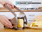 2-Blade French Fry Cutter - Stainless Steel Potato Slicer, Non-Slip Suction - Image 2