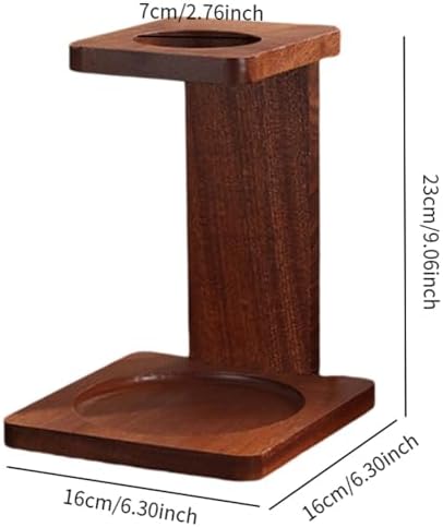Wooden Coffee Filter Cup Stand Stable Pour Over Dripper Rack for Hotel Dorm Tea House Countertop Organizer- Style B - Image 5