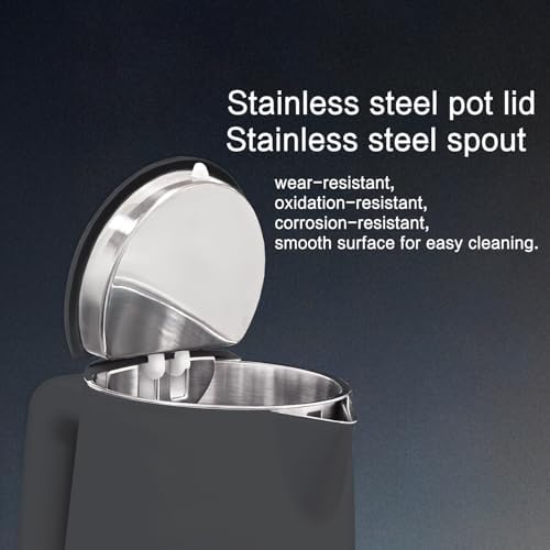 1.5L Electric Kettle Temperature Control, Gray - Image 5