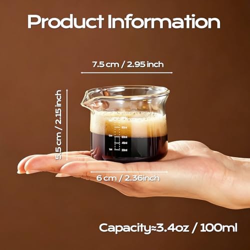 YARRAMATE Espresso Shot Cups (3.4oz/100ml & 2.5oz/75ml) - Image 2