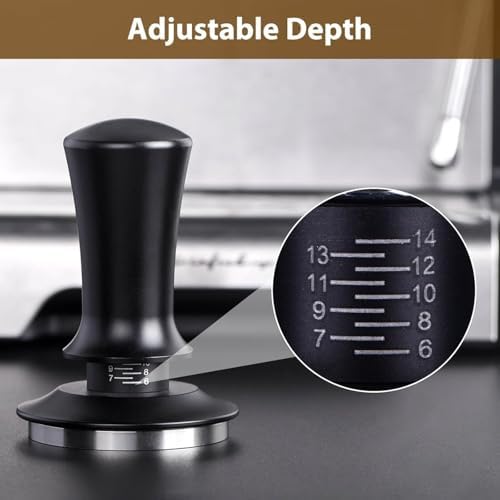 22 PCS Espresso Accessories Kit，53mm Coffee Tamper Set ，Barista Kit - with Frothing Pitcher WDT Tool Stirrer Tamper Mat Coffee Stencils Latte Art Pen - Image 3