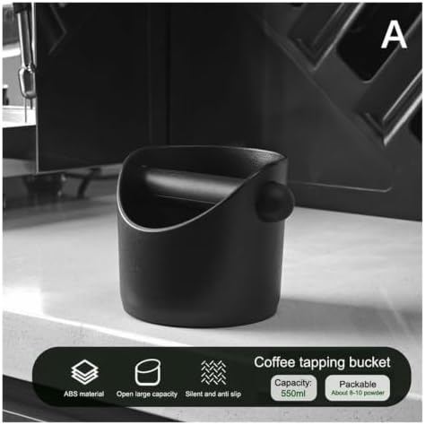 Coffee Knock Box, Anti-Slip Espresso Dump Bin with Removable Knock Bar - Image 2