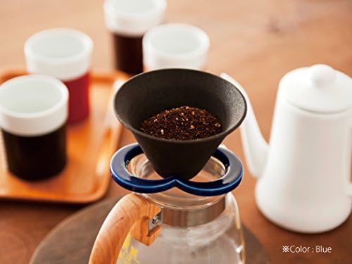 Ceramic Paperless Permanent Coffee Filter/Dripper "Caffe hat"Blue - Image 4